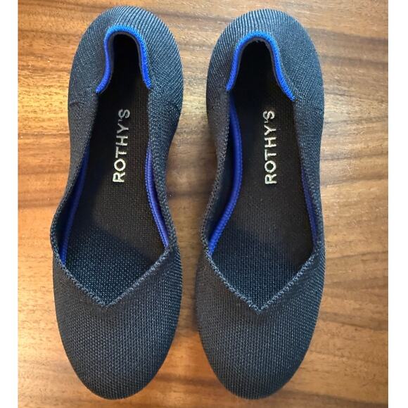 Rothy's The Flat Ballet Round Black Flat 5.5 - Picture 3 of 8